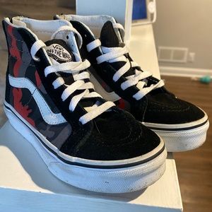 Vans High Top Zip Up Sneakers Toddler Size 11